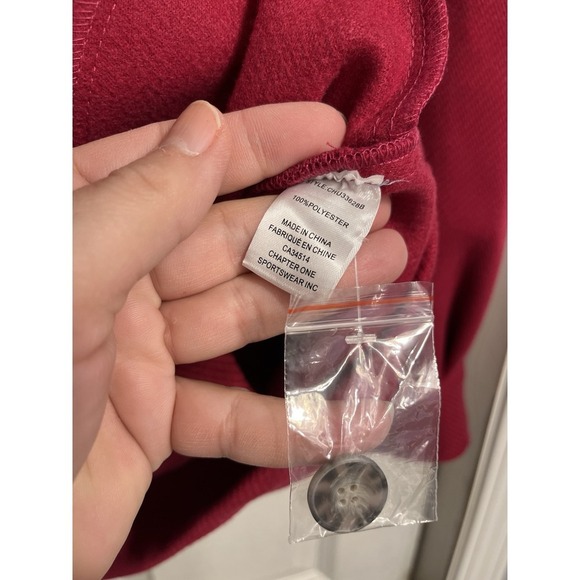 Pink Corduroy Jacket Shirt XL Womens Cotton Button Up NWT Oversized Pockets - Picture 6 of 10